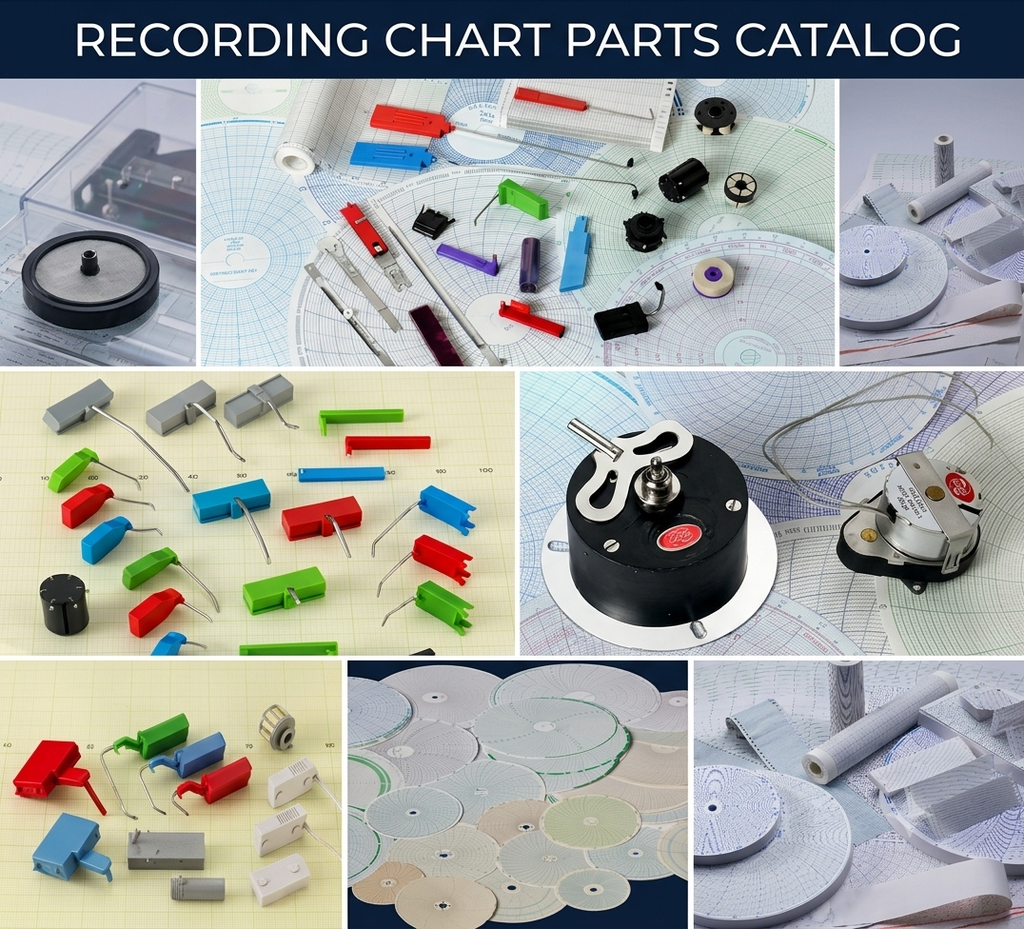 Recorders charts, Pens, Motor and accessories 